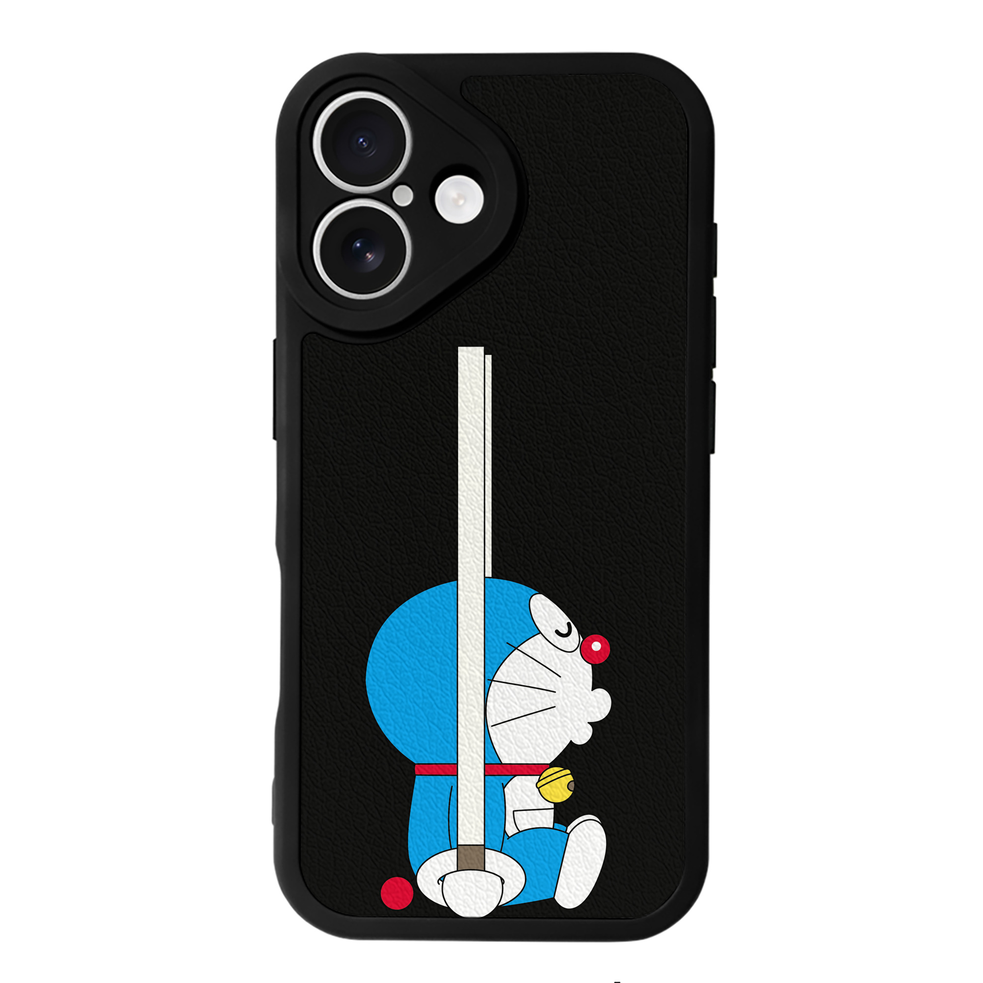 （画像用） ドラえもん Doraemon 【iPhone 16シリーズ対応】シリコンスマホケース（レザー調） 材質：シリコン